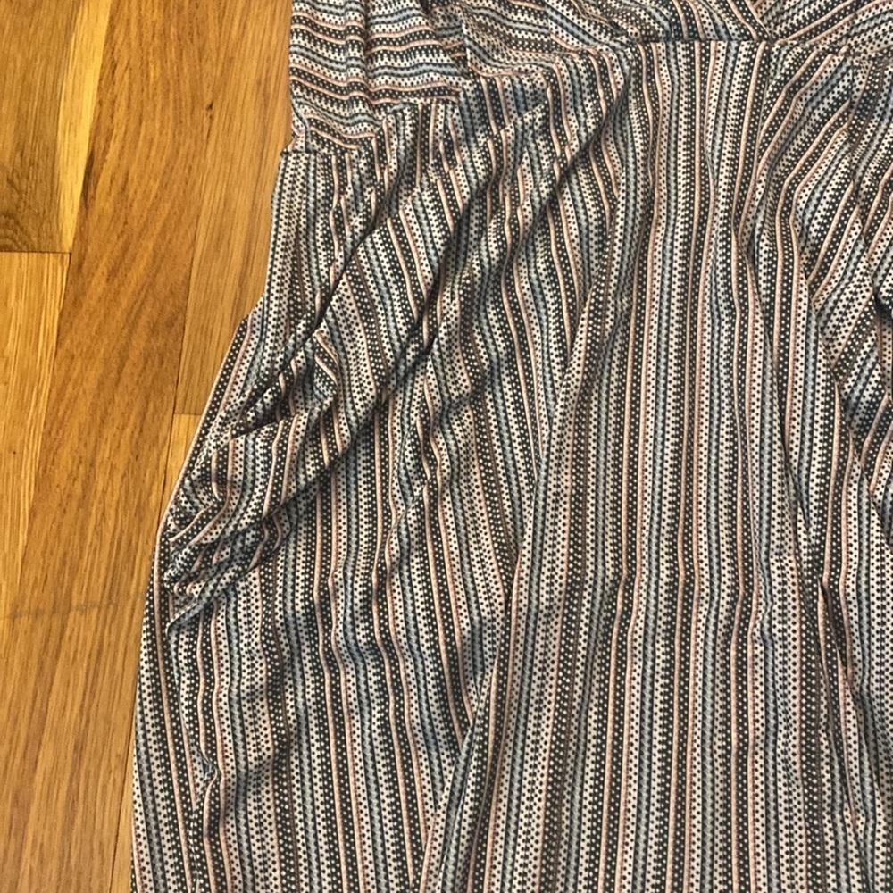 BCBGeneration Women’s Blue and Pink Striped Dress With Slits Size L - Picture 4 of 11